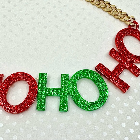 Betsey Johnson ‘Ice Queen’ HoHoHo Necklace/Earrings NWT! - Picture 7 of 15